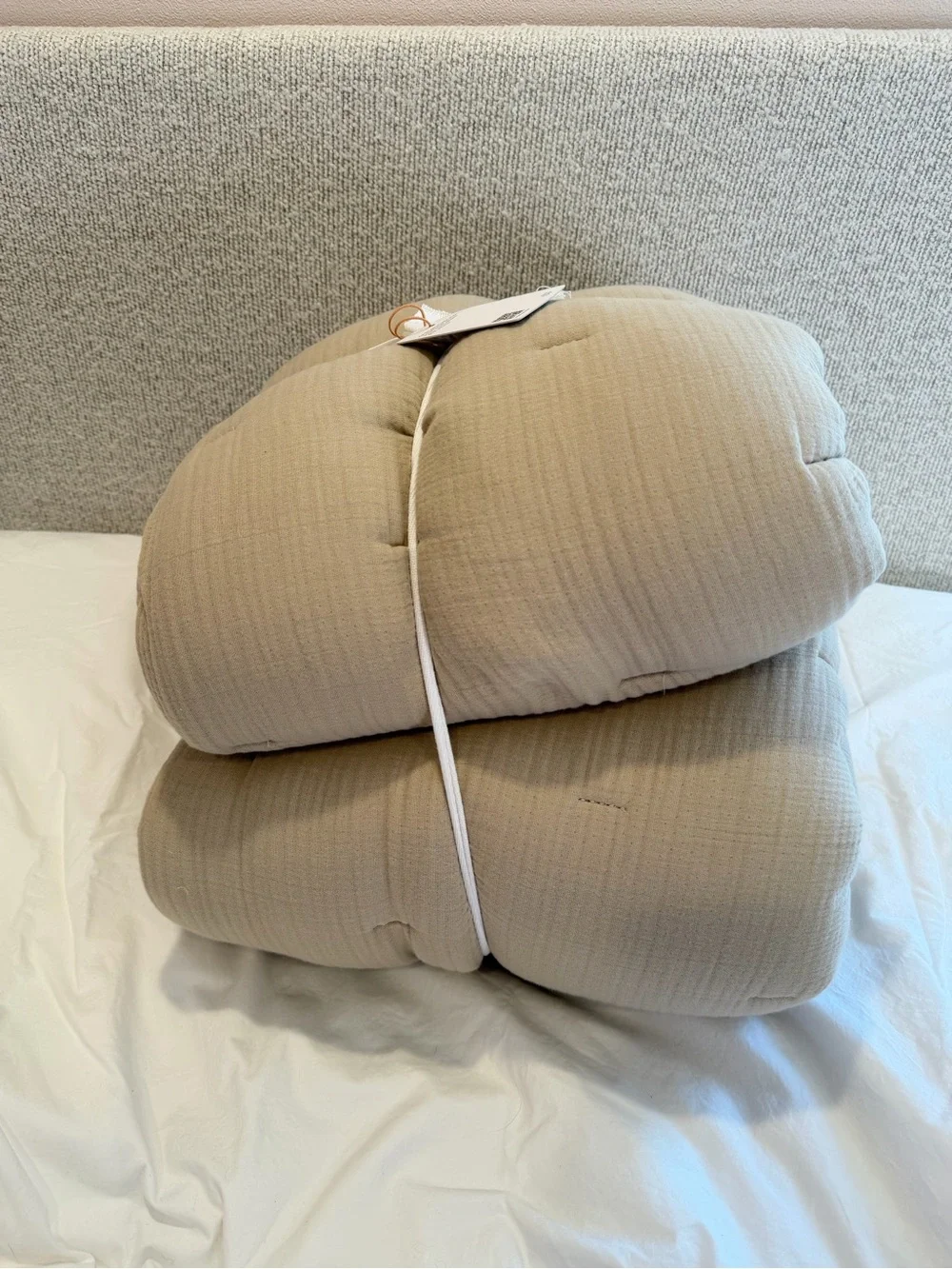 Quince Organic Airy Gauze Dream Quilt Set Full/Queen Dune